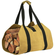 Large Capacity Firewood Carrier Tote with Adjustable Strap and Durable Metal Buckle