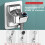 Adjustable Shower Head Holder Wall Mounted SelfAdhesive Handheld Bracket for Bathroom Silver 3