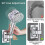 Adjustable Shower Head Holder Wall Mounted SelfAdhesive Handheld Bracket for Bathroom Silver 2