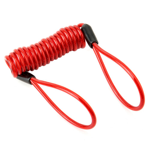 Spring Reminder Cable For Motorcycles, Disc Lock Cable With Alarm Lock Security, Adjustable Length Antitheft Protection Smooth Processing Waterproof 1