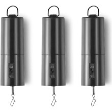 Windspiel mit Discokugelmotor, rotierendes, kinetisches Windspiel für den Außenbereich mit Batterie, Spiegel-Deckenaufhängung für Gartenuhr,