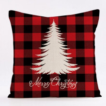 Kerstkussenhoes, kerstkussensloop, bank-, auto- of bedkussenhoes, decoratief voor thuis, 45 cm x 45 cm