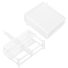 1 juego de portaobjetos de microscopio de laboratorio, soporte para tinción, portaobjetos de plástico, frasco para tinción, soporte para