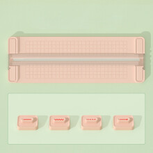 4-in-1 Paper Cutter - Bidirectional Trimmer with Straight/Wavy/Crease/Perforated Blades, Commercial Grade, Multi-Color, Under $5
