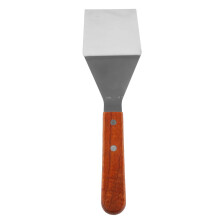 Spatula Cócaireachta Teaghlaigh Spatula Friochta Stéige Inaistrithe Spatula Cócaireachta Bia le Láimhseáil Adhmaid