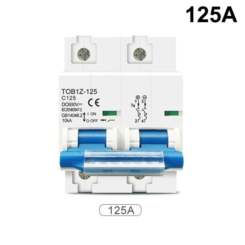 Mosiee Dc Mcb For Solar Pv 2P 125A 100A 80A 600V Circuit Breaker Pv System Battery 9395123823379
