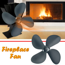 Apmemiss Heat Powered Wood Stove Fan, Non-Electric, Quiet, Eco-Friendly, 4-Blade Upgrade, Compatible with Wood/Log Burner/Fireplace/Heater