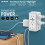 Kompatibel mit SHARP White USB-Steckdose, 9-in-1-Schnellladefunktion 4
