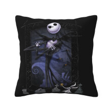 Cojín decorativo suave de Pesadilla antes de Navidad, ideal para las cuatro estaciones, perfecto para sofá, sillón o cama.