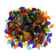 250 Pieces Assorted Colors Mosaic Tiles Glass Mosaic for Home Decoration Crafts Supply Decor Walls Handmade Cups Flowerpots 11mm