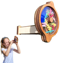 Kit de bricolaje natural. Nuevo juego de construcción giratorio de madera para amantes de la naturaleza. El mejor regalo para niños. Juguetes