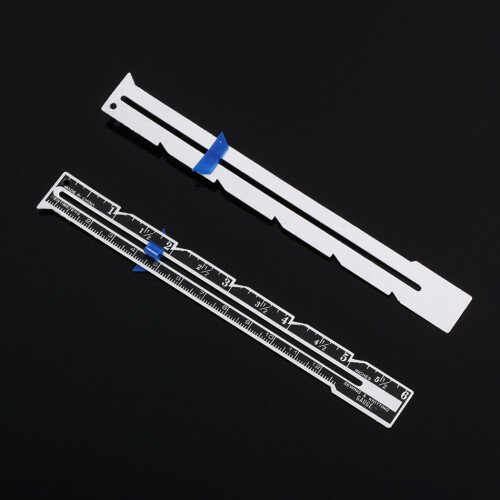 Bangcool2PCS Μετρητής Ραπτικής Πολλαπλών Χρήσεων Μεταλλικός Συρόμενος Μετρητής 2