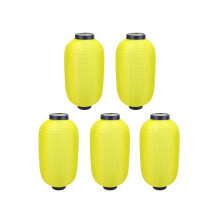5 stuks Chinees-Japanse lantaarns geel 27x39cm