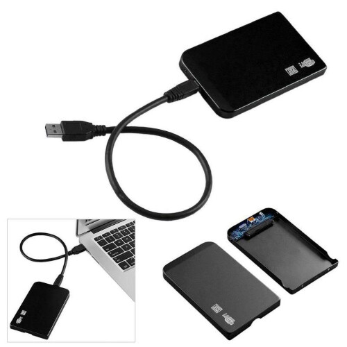 Θήκη εξωτερικού σκληρού δίσκου 2,5" SATA σε USB 3.0 χωρίς εργαλεία, εξαιρετικά λεπτό 1