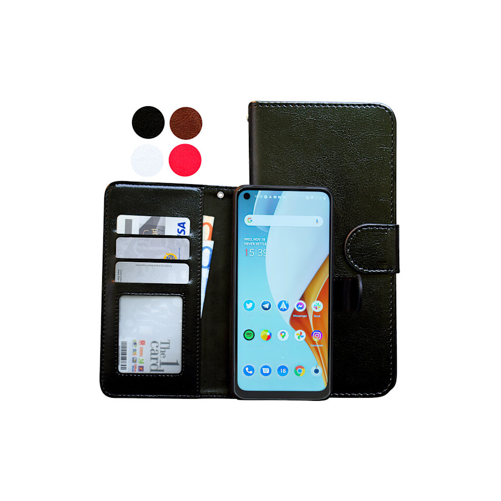 Compatible With Oneplus Nord N100 - Leather Case / Protection White 9395123915760