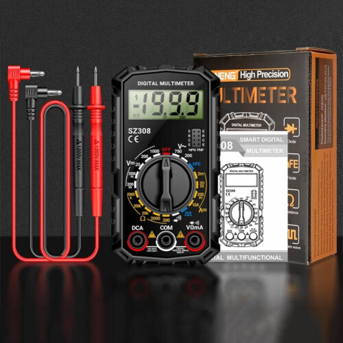 Electrical Multimeter Sz308 Tester Digital Multimeter Professional Tool LCD Display Voltage Meter Electrical Tester For Electric