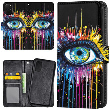 Compatible with Samsung Galaxy S20 FE - Wallet Case/Case Running Eye