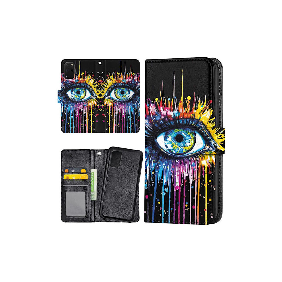 Compatible With Samsung Galaxy S20 Fe - Wallet Case/Case Running Eye 9395123915708