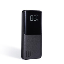 Batería externa LED SiGN Super Charge de 10.000 mAh y 22,5 W - Negra