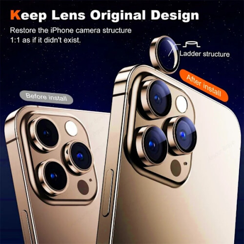 Συμβατό με το προστατευτικό φακού κάμερας iPhone15 16Pro Max, σκληρυμένο γυαλί με 1