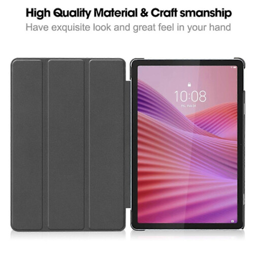 Συμβατό με θήκη Lenovo Tab TB311FU με δερμάτινη βάση και προστασία από πτώση - Xin Grey 1