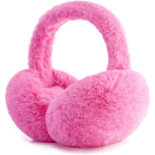 Foldable Ear Muffs for Women Cold Weather Fluffy Earmuffs Winter Warm Headband Cute Slouchy Ear Warmers