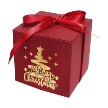 Kleine Geschenkboxen mit Deckel, rot mit Schleife – geeignet für Weihnachten, Valentinstag, Hochzeiten, Gastgeschenke, Kerzen- und