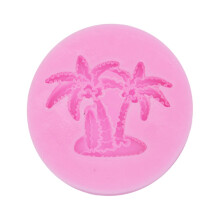 Eease Kokosnussbaum-Kuchenform DIY Schöne Dessert-Backform Silikonform für Laden, Küche und Zuhause (Pink)