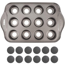Mini Rund Cheesecakeform 12 Gitre Kulstofstål Nonstick Gør-det-selv Bagning Kage Bageform Køkkenredskaber