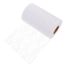 Witte lintdecoratie, kanten lintversiering, knutselprojecten, elastisch kanten lint, wit kanten lint