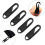 Pull tab for zipper puller 5-pack Black 3