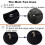 Pull tab for zipper puller 5-pack Black 2