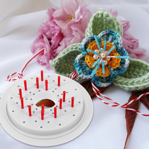 Weefgereedschap, bloembreiaccessoires, multifunctionele ballenmaker van plastic. 1