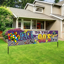 Tilbage til 90'erne temafest banner skilt dekorationer, Retro90'er hiphop graffiti...