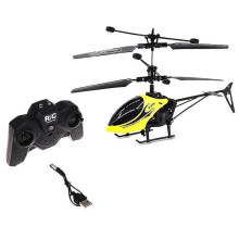 Nabíjení přes USB se světlem, RC vrtulník, mini RC dron s gyroskopem, nárazuvzdorné RC hračky pro chlapce, děti, dárek, žlutá