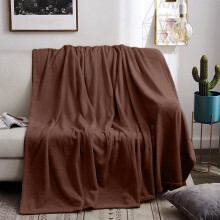 Djunllk Throw Blanket for Couch - Coffee Ultimate Cozy Microfiber Soft Blanket, Fluffy Breathable Throw Blanket All Year Round, 70.8" x 78.7"