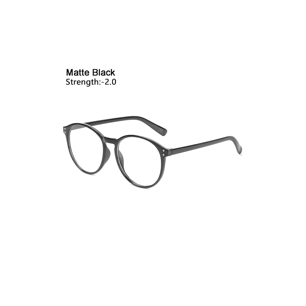 Black -1.0~-4.0 Myopia Glasses Glasses Matt Strength 2.00 Matte Matte Strength 2.00-Strength 2.00