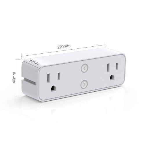 Kit com 2 Tomadas Inteligentes Wi-Fi, Controle Independente, Compatível com Alexa e Google Assistente, Sem Necessidade de Hub 1