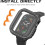 Ανθεκτική θήκη 2 τεμαχίων συμβατή με Apple Watch 44mm Series SE/6/5/4, Προστατευτικό οθόνης από 4