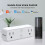 Kit com 2 Tomadas Inteligentes Wi-Fi, Controle Independente, Compatível com Alexa e Google Assistente, Sem Necessidade de Hub 3