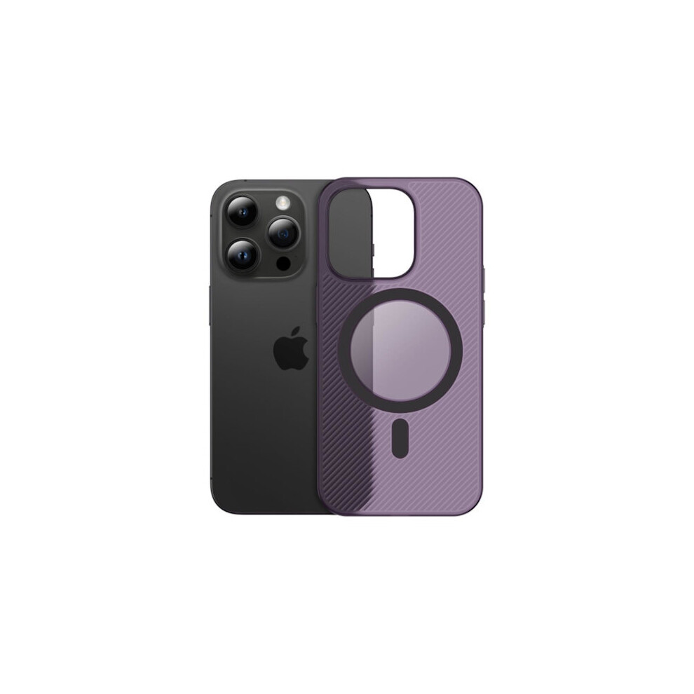 Ultra Thin Magsafe Case In Frosted For Compatible With Iphone 15 Purple 9395123038766