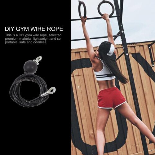 Cable de acero para accesorios de gimnasio, prácticos y resistentes. 1