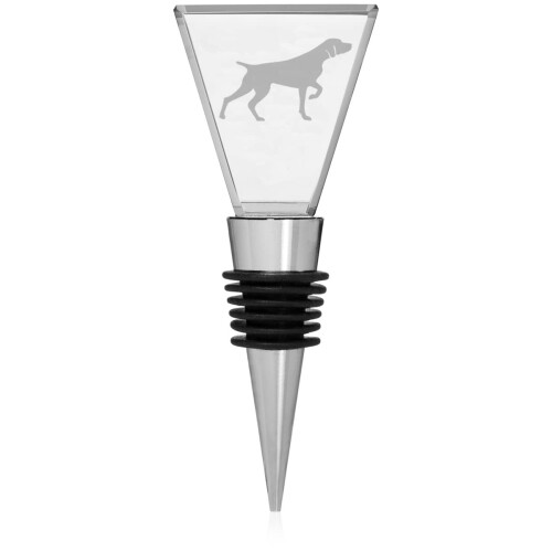 Crystal Wine and Beverage Bottle Stopper German Shorthaired Pointer