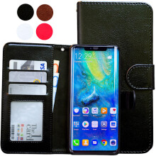 Ag luí le Huawei Mate20Pro - Cás Leathair / Cosaint Bándearg