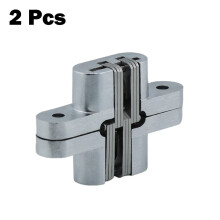 Lot de 2 charnières invisibles à 180 pour porte pliante, avec vis.