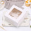 1 τεμάχιο κουτιά για cupcakes, κουτί κέικ με 4/6 τρύπες και διάφανη θήκη για κέικ, για 7