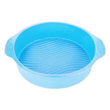 Eatbuy Silikon-Kuchenform - 23 cm Silikon-Kuchenform, runde Form, verschiedene Backformen für den Backofen (Blau)
