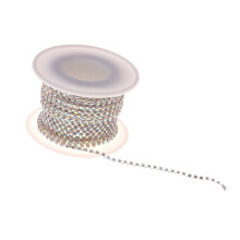 Kjeder DIY Klokjede Veskedekorasjon Rhinestone-utsmykninger Sying til smykker Håndverk Rhinestone-kjede til håndverk
