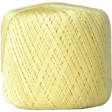 Hilo de ganchillo Threadart 100% algodón color limonada, 50 g, 175 yardas