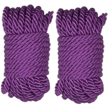Cuerda de seda suave de 32 pies y 8 mm (1/3 de pulgada) de diámetro, cuerdas trenzadas sólidas, 10 m de cordel resistente multiusos, hilo brillante.
